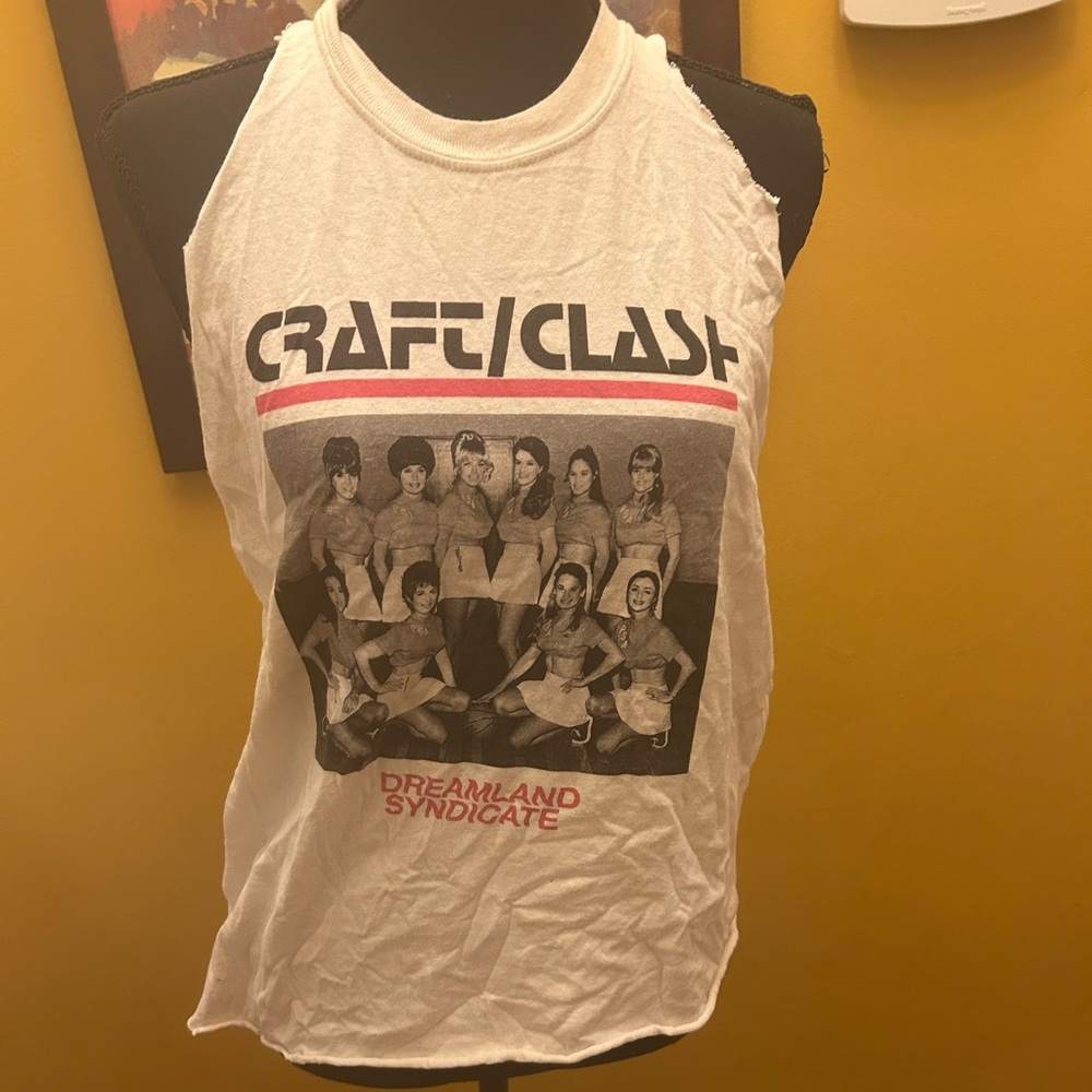 Dolls Kill Dreamland Syndicate Reworked Craft Clash Top Size Medium